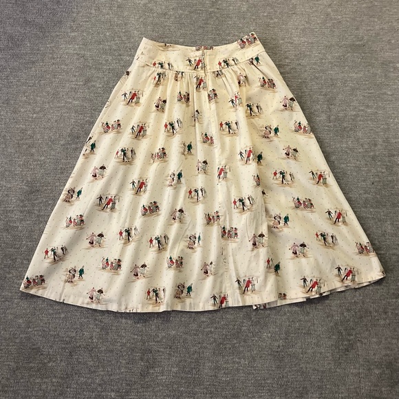 Vintage Lizsport Skating Midi Skirt - Picture 2 of 5